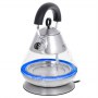 Adler | Kettle | AD 1282 | Electric | 1850 W | 1.5 L | Glass/Stainless steel | 360° rotational base | Inox - 3